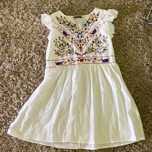 Shein white spring dress